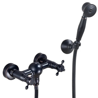 Calley - Vintage Bathtub Mixer Tap Set with Handheld Shower