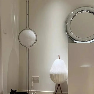 Corvella - Chrome Acrylic Ball Floor Lamp