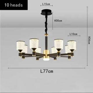 Nagina - Modern Gold Crystal Round Ceiling Chandelier