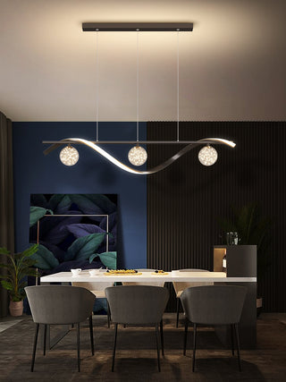 Nuri - Modern Hanging Round Ring Cluster Ceiling Chandelier