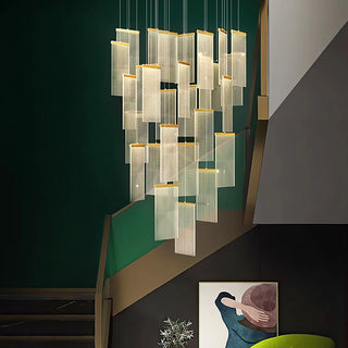 Jude - Modern Teardrop Gold Ceiling Chandelier