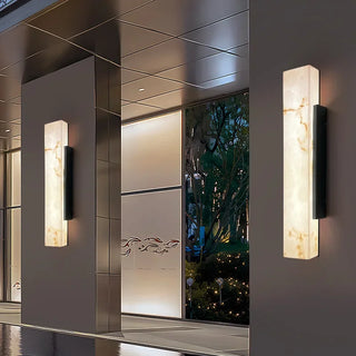 Maisie - Modern Minimalist Outdoor Lmitated Marble LED Wall Light