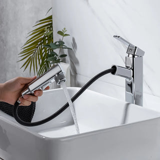 Penney - Modern Pull Out Hot/Cold Single Lever Basin Tap