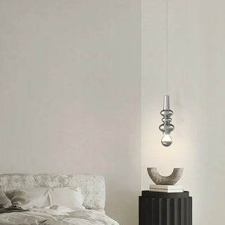 Caterpillar - Minimalist Abstract Coloured Tube Glass Adjustable Hanging Ceiling Light
