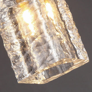 Carden - Luxury Crystal Single Head Long Line Gold Glass Hanging Pendant Ceiling Light