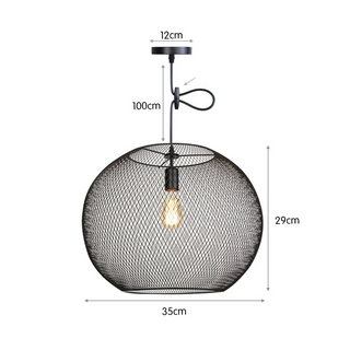 Cathrine Series - Rural Retro Tavern Iron Art Single Head Mesh Cover Pendant Lights