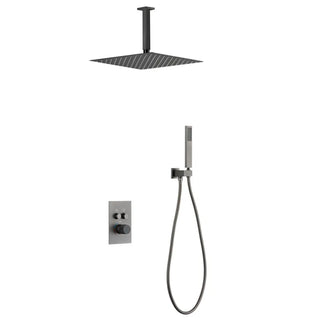 Kastor - Square Rain Shower Head Set with Handheld Shower