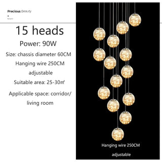 Stephanie - Hanging Ceiling Pendant Chandelier