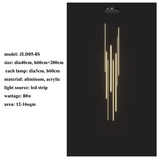 Julimar - Modern LED Strip Bar Hanging Ceiling Chandelier