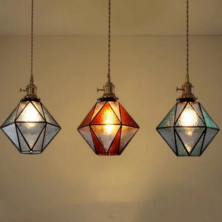 Jenicka - Modern LED Pendant Coloured Glass Ceiling Light