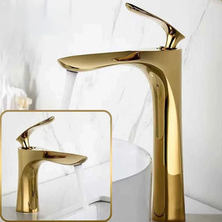 Melony - Modern Brass Single Lever Deck Mounted Basin Mixer Tap
