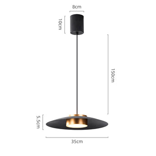 Sala - Hanging Disc Gold Body Modern  Ceiling Pendant Light