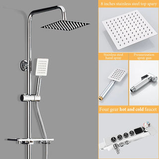Furkan - Stainless Steel Bathroom Household Constant Temperature Shower Shower