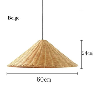 Clifton - Woven Rattan Pendant Light Wicker Cone Lamp Shade