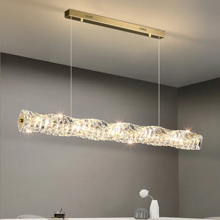 Lorenzo - Modern Twisted Crystal Glass Ceiling Chandelier