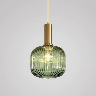 Carolina - Vintage Stained Glass Hanging Pendant Light