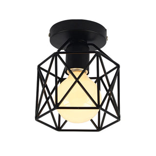 Solberg - Modern Metal Cage Pendant Ceiling Light