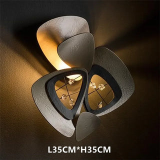 Regel - Round Silver Leaf Hanging Ceiling Light