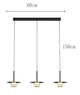 Welkom -  Modern Industrial Multi Head Black Hanging Pendant Ceiling Light