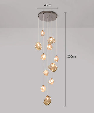 Jean - Round Crystal Pendant Chandelier