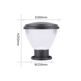 Tessie - Modern Creative Aluminum LED IP65 Waterproof Column Pillar Lamp