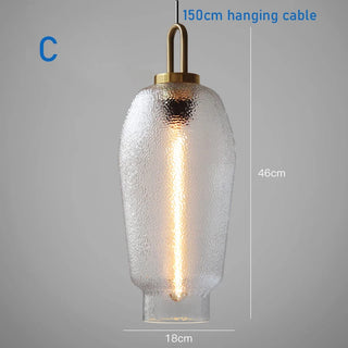 Monica - Modern Frosted Glass Pendant Lights