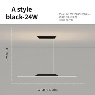 Emiliano - Modern Thin Curved Bar Ceiling Light Chandelier