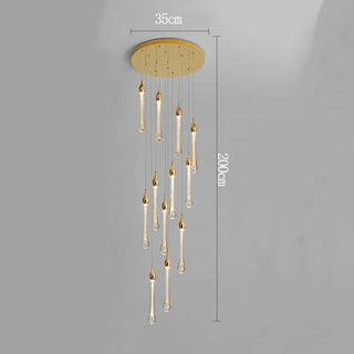 Harraz - Crystal Pendant Ceiling Chandelier