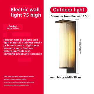 Rhosyn - Modern Simple Outdoor Waterproof Solar Wall Lights