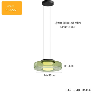 Halley - Modern Levels Series Island Glass Pendant Light