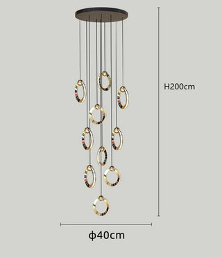 Karine - Crystal Pendant Ceiling Chandelier