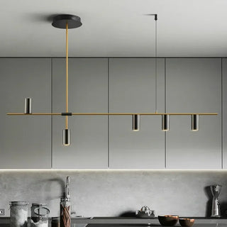 Martina - Modern Multi Light Cross Bar Gold Ceiling Light Chandelier