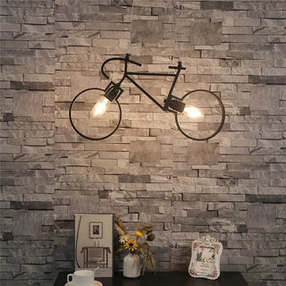Carn - Retro Black Bicycle Industrial Pendant Ceiling Light