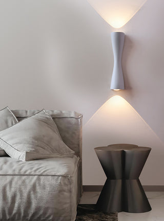 Griffy - Outdoor LED Up/Down Modern Curved Wall Light