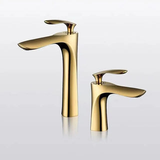 Melony - Modern Brass Single Lever Deck Mounted Basin Mixer Tap