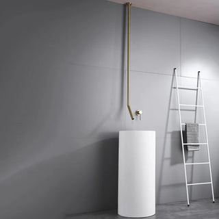 Herma - Modern Ceiling Mounted Curved Bathroom Tap