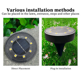 Erasmo - Solar Powered Ground Buried  Waterproof LED Lights