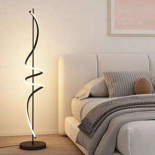 Edmond - Modern LED Twisted Floor Lamp