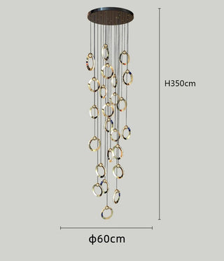 Karine - Crystal Pendant Ceiling Chandelier