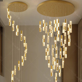 Elnur - Hanging Crystal Pendant Ceiling Chandelier