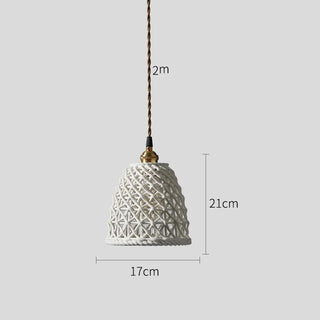 Lowrys - Patterned Ceramic Hanging Pendant Ceiling Light