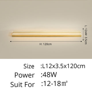 Yestine - Stripe Gold Modern LED Outdoor Wall light Bar