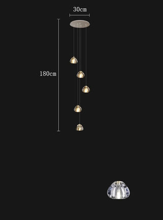 Eddy - Crystal Pendant Hanging Chandelier