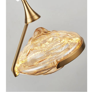 Coslada - Minimal Modern Patterned Glass Pendant Statement Pendant Ceiling Light