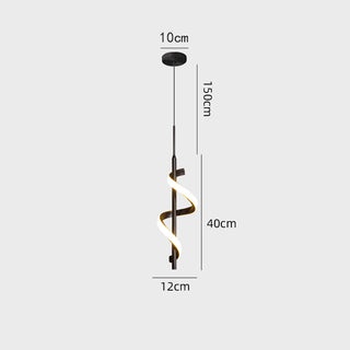 Lira - Modern LED Spiral LED Round Ceiling Light