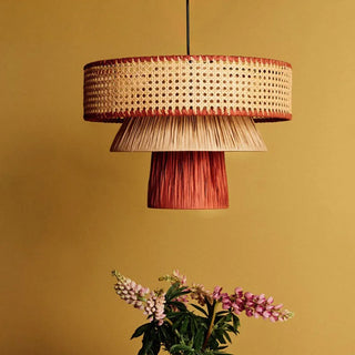 Marquez - Natural Rattan Round Wicker Pendant Ceiling Light