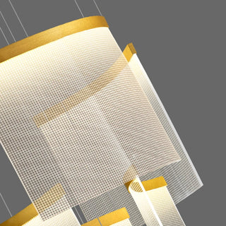 Foara - Round Hanging APP Dimmable Hanging Ceiling Chandelier