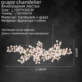 Vinora - Sculptural Grapevine Chandelier Hanging Lamp for Dining or Lounge Areas