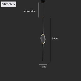 Ayora - Postmodern Gold Black Hanging Teardrop Pendant Ceiling Light