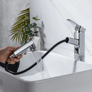 Penney - Modern Pull Out Hot/Cold Single Lever Basin Tap